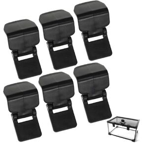 FOMIYES 6pcs Turtle Feeding Box Lock Buckle Plastic Reptile Terrarium -Escape Buckle Latch Glass Terrarium Lock Buckles for Fish Tank Reptile Boxes