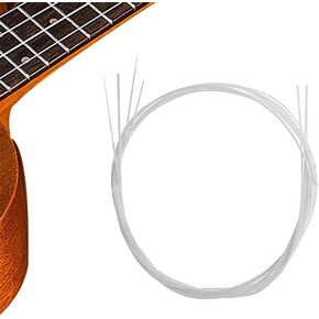 White Set of 4X Nylon Replacement Wonderful Music Musical Accessories Ukulele Strings Comfortable and Environmentally Beautiful Folk and World Instrument Accessories