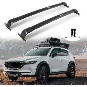 Enhanced 220LBS Roof Racks Cross Bars Fit for Mazda CX-5 CX5 2017-2024, Upgraded All Aluminum Alloy Cross Rails for Kayak Ski Canoe Bike Rack Rooftop Accessories