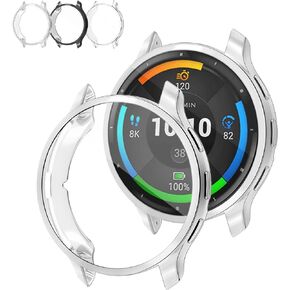 3-Pack Screen Protector Compatible with Garmin Venu 3 Case, Soft TPU Plated Case All-Around Protective Full Cover Face Bumper Compatible for Garmin Venu 3 (45MM)