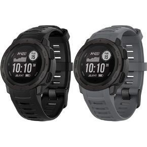 أربطة Watbro متوافقة مع نظام تحديد المواقع العالمي Garmin Instinct Sports GPS، أساور معصم بديلة من السيليكون الناعم قابلة للتعديل لـ Garmin Instinct/Instinct Tide/Instinct التكتيكية