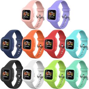 Watbro Compatible with Garmin Vivofit jr 3 Band/Garmin Fit jr 3 Band, Colorful Silicone Adjustable Replacement Sport Band for Kids Boys Girls Men Women in Saudi Arabia