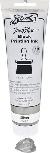 Sax True Flow Water Soluble Block Printing Ink - 5 Ounce Tube - Silver in Saudi Arabia