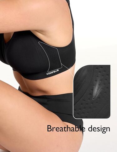 Wireless Bra with Support, Seamless Bra Comfort Everyday Bra Wire Free, Mesh Elegance Deep-V Sculpt Bra in Saudi Arabia