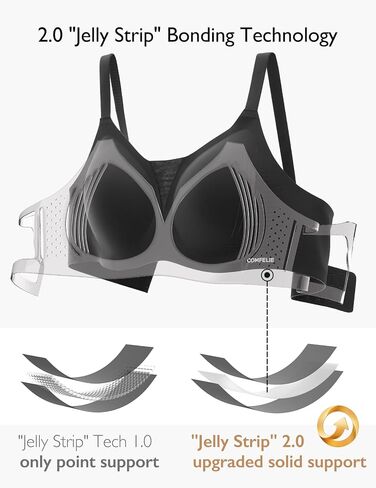 Wireless Bra with Support, Seamless Bra Comfort Everyday Bra Wire Free, Mesh Elegance Deep-V Sculpt Bra in Saudi Arabia