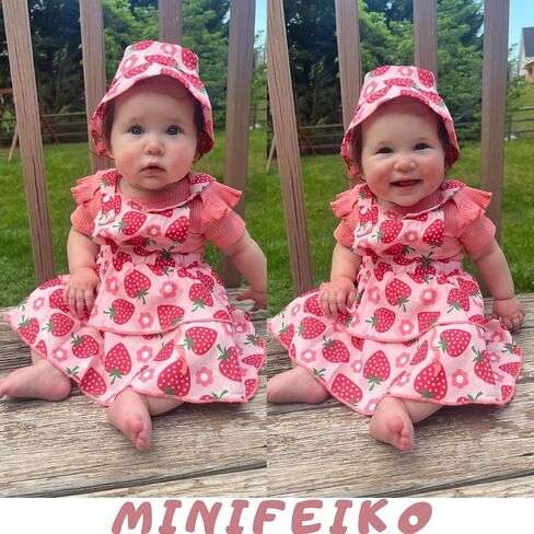 Infant Baby Girls Suspender Skirt Outfit in Saudi Arabia