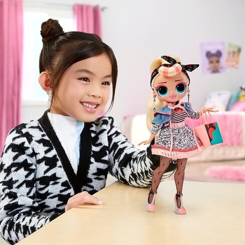 L.O.L. Surprise! OMG to-Go Diner Playset with 45+ Surprises- Miss Sundae Exclusive Fashion Doll with Color Change Features Including Accessories, Holiday Toy , Great Gift for Kids Ages 4 5 6+ Years in Saudi Arabia