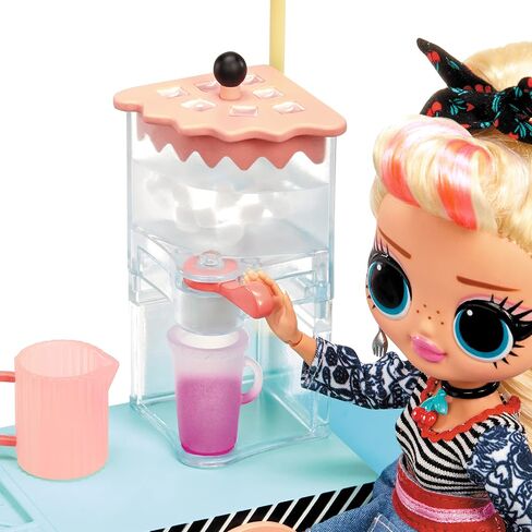 L.O.L. Surprise! OMG to-Go Diner Playset with 45+ Surprises- Miss Sundae Exclusive Fashion Doll with Color Change Features Including Accessories, Holiday Toy , Great Gift for Kids Ages 4 5 6+ Years in Saudi Arabia
