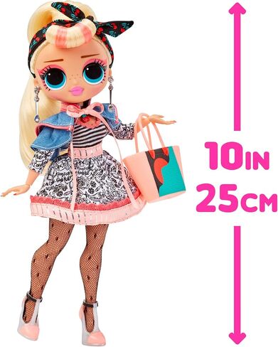 L.O.L. Surprise! OMG to-Go Diner Playset with 45+ Surprises- Miss Sundae Exclusive Fashion Doll with Color Change Features Including Accessories, Holiday Toy , Great Gift for Kids Ages 4 5 6+ Years in Saudi Arabia