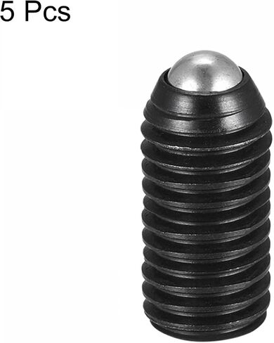 uxcell Ball Point Set Screws, 5pcs M10 x 12mm High Carbon Steel Metric Spring Hex Socket Grub Screw in Saudi Arabia