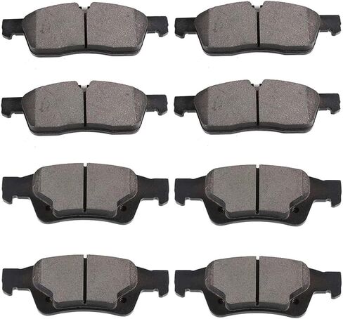ALADICHE Brake Pads Kits 8pcs Brakes Pads Set Compatible with 2011-2018 Dodge Durango,2011-2019 Jeep Grand Cherokee in Saudi Arabia