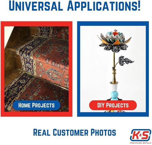 أنابيب نحاسية مستديرة K&S 3930، 12 مم OD × 0.45 مم جدار × 1 متر طول، 3 أنابيب، صنع في الولايات المتحدة الأمريكية in Saudi Arabia