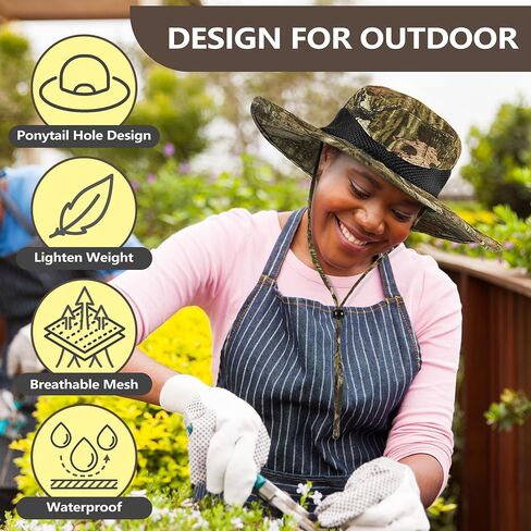 Solaris Ponytail Hole Sun Hats for Women UV Protection, UPF 50+ Outdoor Tribe Cooling Hat for Gardening in Saudi Arabia