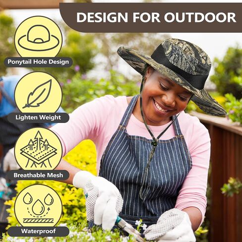 Solaris Ponytail Hole Sun Hats for Women UV Protection, UPF 50+ Outdoor Tribe Cooling Hat for Gardening in Saudi Arabia