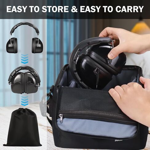 أغطية أذن آمنة لتقليل الضوضاء، أغطية للأذنين NRR 28dB لحماية السمع من أجل إطلاق النار وقص أعمال البناء الخشبية in Kuwait