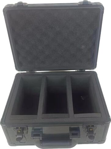Crazy Horse Hobby Slab case compatible with Toploader PSA/BGS/SGC Graded Card Storage With Locks & keys (Black, 2 Row) in Saudi Arabia