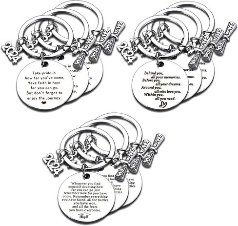 9 PCS 2024 Graduation Gifts Bulk Keychains Class of 2024 Graduation Gifts for Her Him Grad Gifts for High School Seniors College 5th 8th Grade Graduation Gifts Girls Boys Graduation Announcements in Saudi Arabia