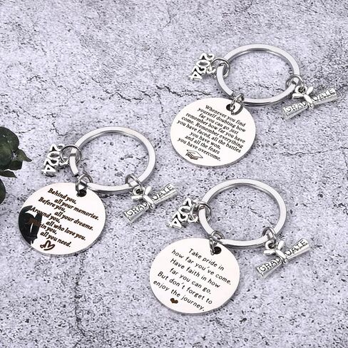 9 PCS 2024 Graduation Gifts Bulk Keychains Class of 2024 Graduation Gifts for Her Him Grad Gifts for High School Seniors College 5th 8th Grade Graduation Gifts Girls Boys Graduation Announcements in Saudi Arabia
