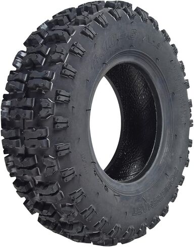 AlveyTech 4.10-6 Tire for ATV & Mini Bike - Upgrade, Tubeless, Aggressive Tread on Tires, Grip in Dirt and Offroad, Usually Mounted on Front Rims or Wheels, Fits TaoTao, Fit Right DB003, and X-Pro in Saudi Arabia