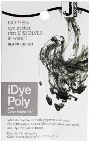 Jacquard iDye 207824 Poly Synthetic Fiber Fabric Dye Black, Yard in Saudi Arabia
