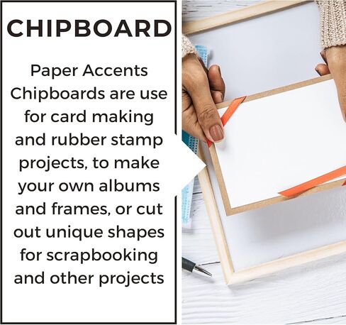 Chipboard 6x6 1X Heavy 46pt 25pcPk White in Kuwait