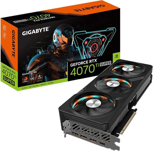 GIGABYTE GeForce RTX 4070 Ti Super Gaming OC 16G Graphics Card, 3X WINDFORCE Fans, 16GB 256-bit GDDR6X, GV-N407TSGAMING OC-16GD Video Card in Saudi Arabia