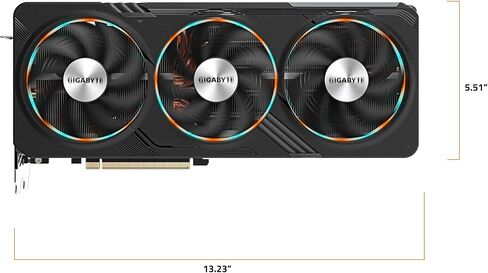 GIGABYTE GeForce RTX 4070 Ti Super Gaming OC 16G Graphics Card, 3X WINDFORCE Fans, 16GB 256-bit GDDR6X, GV-N407TSGAMING OC-16GD Video Card in Saudi Arabia