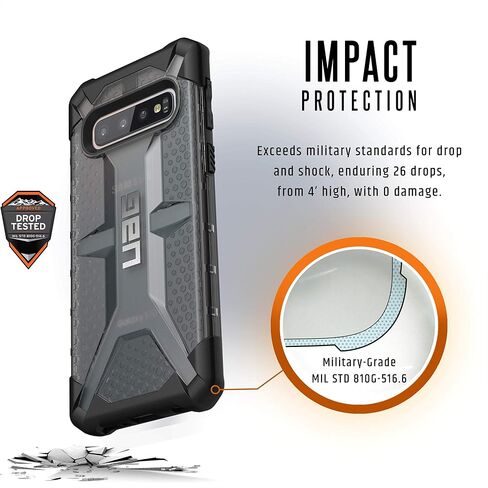 URBAN ARMOR GEAR UAG Samsung Galaxy S10 [6.1-inch Screen] Plasma [Ash] Military Drop Tested Phone Case in Saudi Arabia