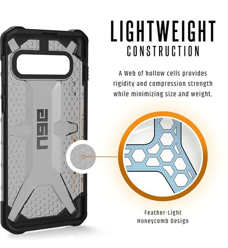 URBAN ARMOR GEAR UAG Samsung Galaxy S10 [6.1-inch Screen] Plasma [Ash] Military Drop Tested Phone Case in Saudi Arabia