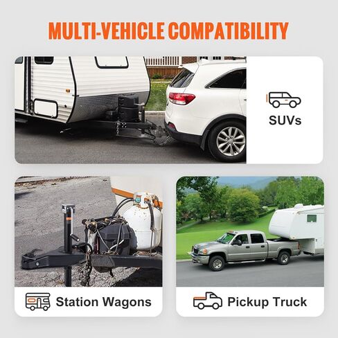 VEVOR A-Frame Trailer Coupler, Fits 2-Inch Hitch Ball Size, 8000 lbs Towing Capacity, Heavy Duty Steel Coupler, Ideal for Towing Station Wagons, Pickup Trucks, SUVs, Campers, Black Coating Surface in Saudi Arabia