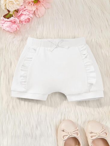 Haloumoning Baby Girls Ruffle Shorts Toddler Summer Cute Cotton Bloomer Shorts in Saudi Arabia