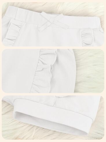 Haloumoning Baby Girls Ruffle Shorts Toddler Summer Cute Cotton Bloomer Shorts in Saudi Arabia