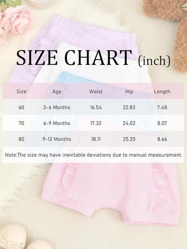 Haloumoning Baby Girls Ruffle Shorts Toddler Summer Cute Cotton Bloomer Shorts in Saudi Arabia