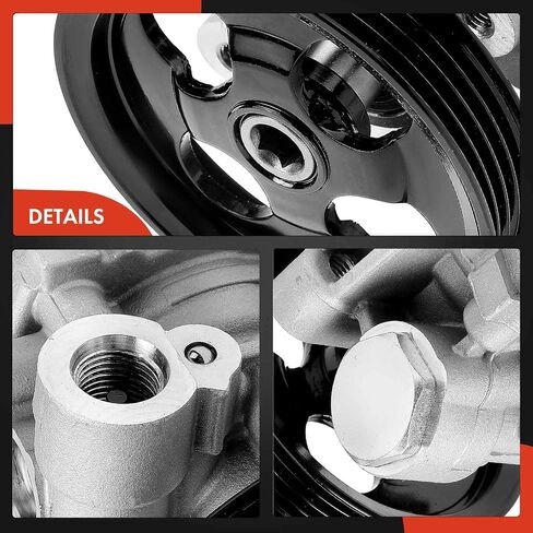 A-Premium Power Steering Pump with Pulley Compatible with Mitsubishi Montero Sport 1999-2004, 3.0L 3.5L, Replace # MR418625, MR418626 in Saudi Arabia