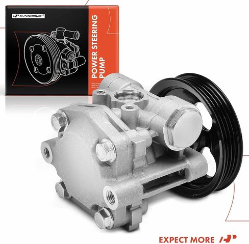 A-Premium Power Steering Pump with Pulley Compatible with Mitsubishi Montero Sport 1999-2004, 3.0L 3.5L, Replace # MR418625, MR418626 in Saudi Arabia