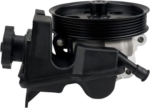 مضخة توجيه كهربائية من KAX مناسبة لسيارة Ford Focus 2006-2011 | 2010-2011 Ford Transit Connect، مع استبدال الخزان والبكرة #20-326 6S4Z3A674A 7S4Z3A674A in Kuwait