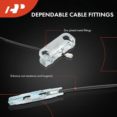 A-Premium Intermediate Side Parking Brake Cable Assembly Compatible with Chevrolet, GMC Models: Silverado 1500 2005-2009, Silverado 1500 Classic 2007, Sierra 1500 2005-2009, Sierra 1500 Classic 2007 in Saudi Arabia