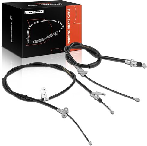 A-Premium Rear Driver and Passenger Side Parking Brake Cable Assembly Compatible with Nissan Models: Xterra 2003-2004, 2-PC Set - Replace# 365308Z300, 365318Z320 in Saudi Arabia