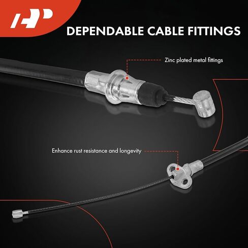 A-Premium Rear Driver and Passenger Side Parking Brake Cable Assembly Compatible with Nissan Models: Xterra 2003-2004, 2-PC Set - Replace# 365308Z300, 365318Z320 in Saudi Arabia