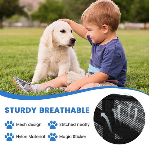 4Pcs Dog Muzzle Suits for Small Medium Large Dogs Gentle Muzzle Guard for Dogs Breathable Mesh Muzzle Prevent Biting Barking Chewing Licking(Size:S M L XL) in Saudi Arabia