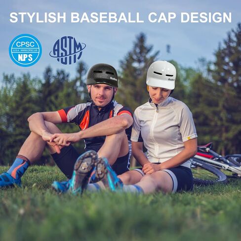 Adult Bike Helmets for Men - Women Bicycle Helmet - Certified Comfort Lightweight Adjustable Baseball Cap Style Cycling Helmet for Urban Commuter Road Biking Scooter in Saudi Arabia