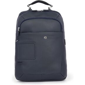 حقيبة ظهر Piquadro للجنسين مقاس 15,60 بوصة، أزرق، مقاس واحد، عصري in Kuwait