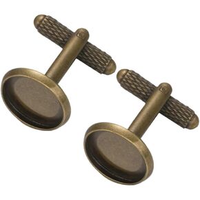Tuxedo Shirt Studs 50pcs Screw Thread Cufflinks Blank Bezel Cobochon For DIY Mens Shirt Jewellery Making Supplies Man Accessories Part in Kuwait