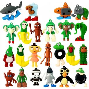 Italian Brainrot Toy,Tralalero Tralala Action Figures Keychain,Italian Brain Rot Collectible Figurine Set (24pcs) in Saudi Arabia