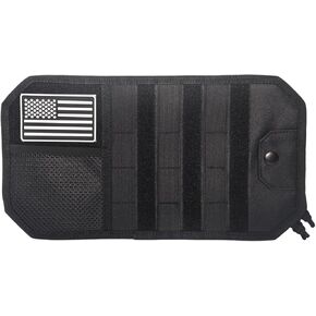 منظم حاجب الشمس للسيارة، منظم حاجب الرخوة التكتيكي للرجال، حقيبة تخزين سوداء مع سحاب ومشبك نظارات، مناسب عالمي لشاحنة السيارة وسيارات الدفع الرباعي، ملحقات السيارة الممتازة in Kuwait