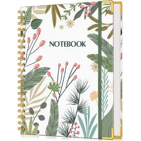 دفتر يوميات حلزوني مبطن للنساء، 150 صفحة دفاتر ملاحظات لطيفة مقاس 5.75 بوصة × 8.38 بوصة، دفاتر حلزونية ذات غلاف صلب A5 مع ورق سميك 100 جرام في المتر المربع، دفتر ملاحظات بقواعد الكلية لكتابة مدرسة العمل، شجرة الخريف in Kuwait