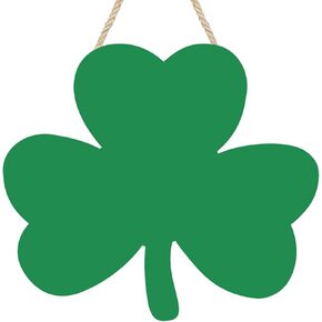 ديكور المنزل لعيد القديس باتريك، لافتة باب خشبية سانت باتي، زينة معلقة من خشب النفل الخشبي لإكليل الأيرلندية، هدايا حفلات الأعياد in Kuwait