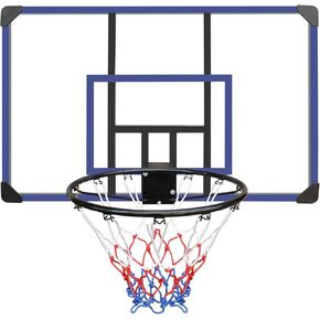 لعبة كرة السلة للاستخدام الداخلي/الخارجي، حلقة كرة سلة مثبتة على الحائط، لوحة خلفية كبيرة مقاس 28.5 بوصة × 18 بوصة، لوحة خلفية مقاومة للكسر من البولي إيثيلين، باللون الأسود in Kuwait