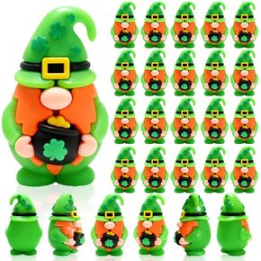 25pcs St. Patrick's Day Mini Gnomes Bulks, Mini Gnomes Figures to Hide and Seek for Favor Home Decor in Kuwait