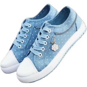 Women's Canvas Slip-on Loafers, Non-Slip Low-top Casual Walking Shoes, Classic and Comfortable Flat-Soled Fashion Sneakers in Kuwait